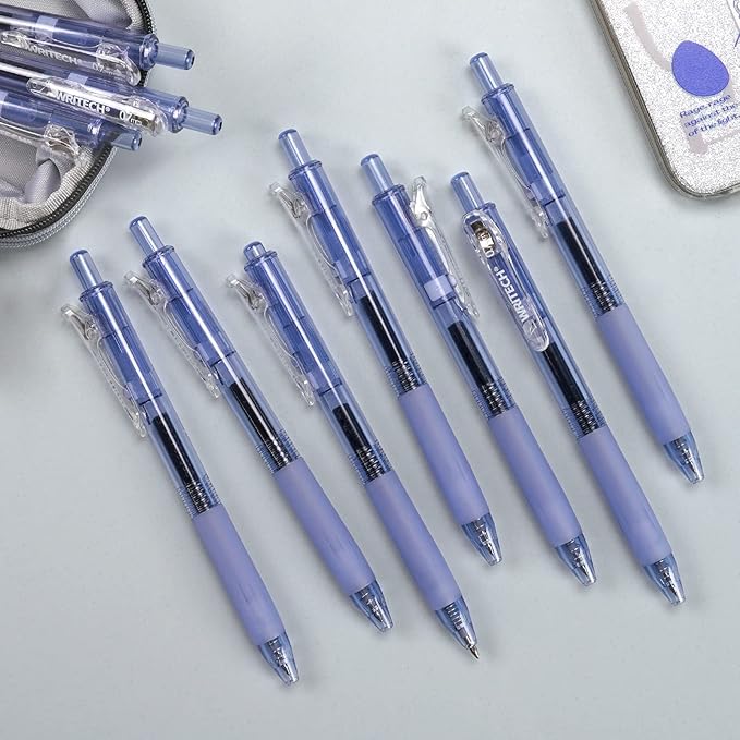 WRITECH Retractable Fine Point Gel Pens (Blue)