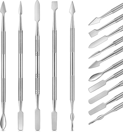 5 Pieces Miniature Sculpting Tools Set Mini Stainless Steel Double-Headed Tool for Model and Convert Plastic, Resin and Metal Tabletop War Game Miniatures Models