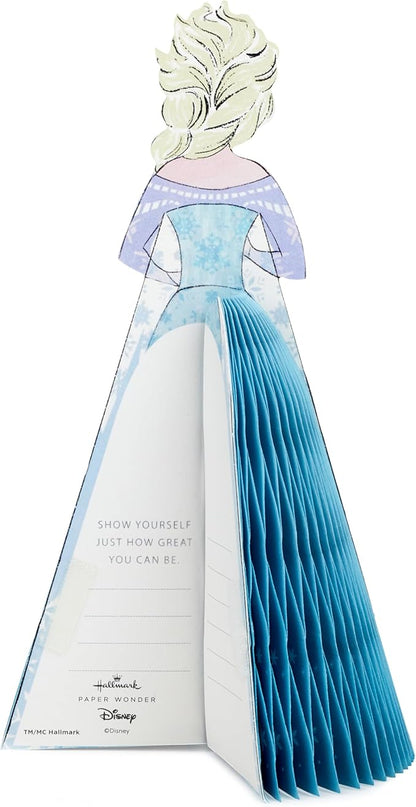 Hallmark Paper Wonder Frozen Disney Princess Pop Up Birthday Card (Honeycomb Elsa) for Birthdays, Encouragement, All Occasions