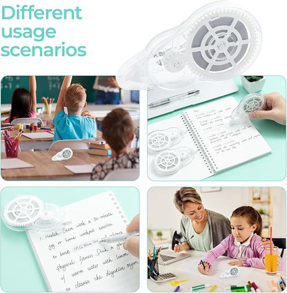 M&G 5 pack Correction Tape，131.2 Feet correction tape, Total 656FT/200M, Easy to Use Applicator for Instant Corrections, Study Supplies and Office Products