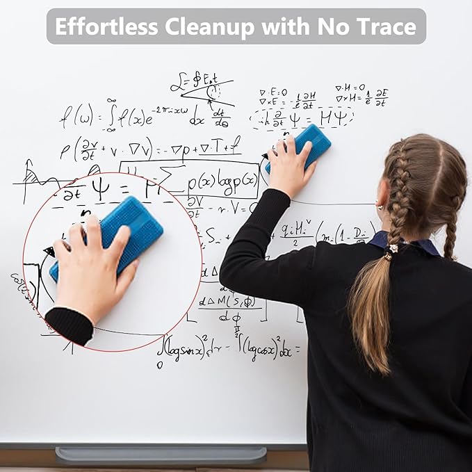 SFAIH Dry Erase Markers Fine Tip - 6 Pack Whiteboard Markers Dry Erase For Kids Adult Low Odor, Black Dry Erase Markers Fine Point For Home Classroom