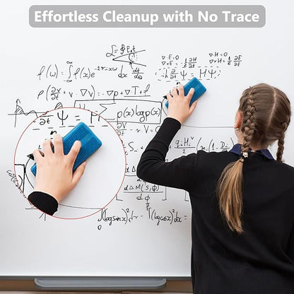 SFAIH Dry Erase Markers Fine Tip - 6 Pack Whiteboard Markers Dry Erase For Kids Adult Low Odor, Black Dry Erase Markers Fine Point For Home Classroom