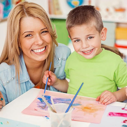 60 Pcs Round Paint Brushes,Small Brush Bulk for Detail Painting