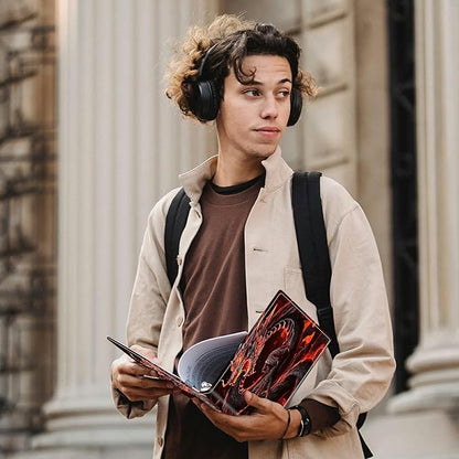 Red Dragon Padfolio Folder with Clipboard,Portfolios Organizer Clipboards with Storage Clipboard Writing Pad PU Leather Conference Document Organizer with Business Card Holder