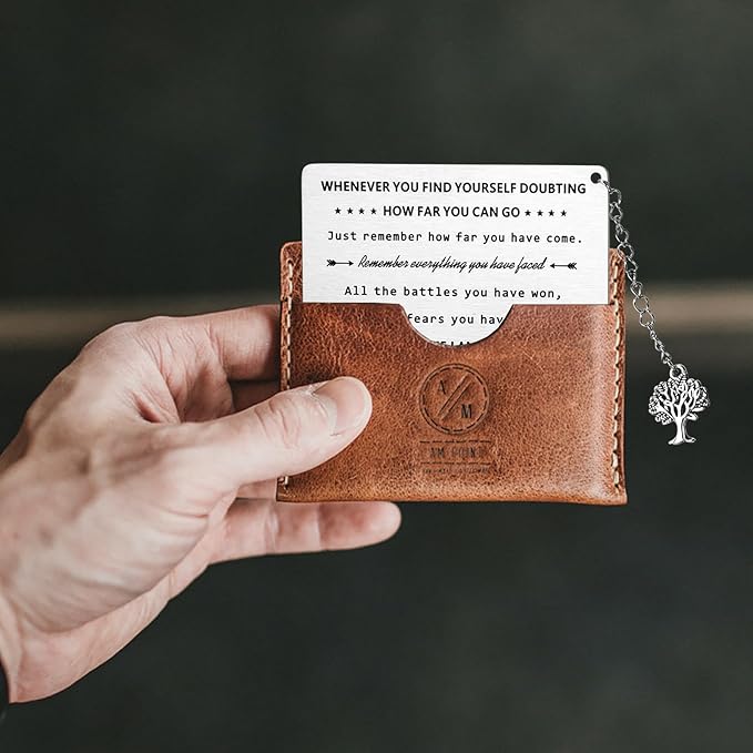 Sobriety Gifts for Women Men, Proud of You Sobriety Wallet Cards, AA Gifts Sobriety Anniversary Presents