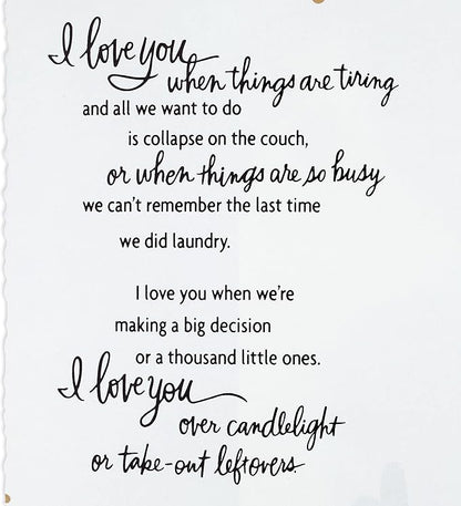 Hallmark Anniversary Card for Husband, Wife, Boyfriend, Girlfriend (Love You All the Time)