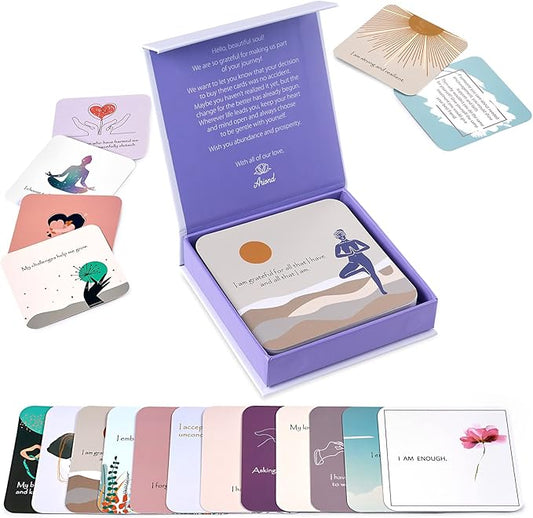 Positive Affirmations & Thought-Provoking Questions for Women | Motivational & Mindful Daily Cards