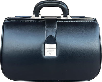 RA Bock Fine Leather Doctor Bag - Medium - Black