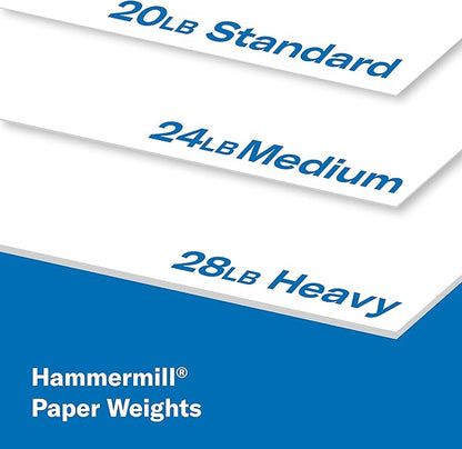 Hammermill A4 Paper, 20 lb Copy Paper (210mm x 297mm) - 1 Ream (500 Sheets) - 92 Bright, Made in the USA, 105500R, White