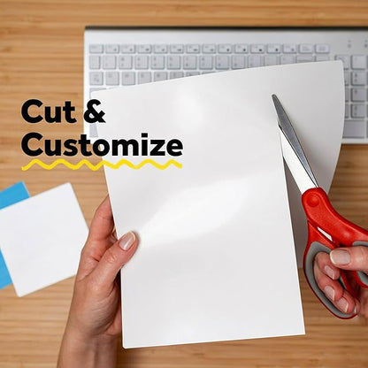 Post-it Dry Erase Sheets, 7 in x 11.3 in, Sticks Securely and Removes Cleanly (DEFSHEETS-3PK) (Pack of 8, 24 Count)