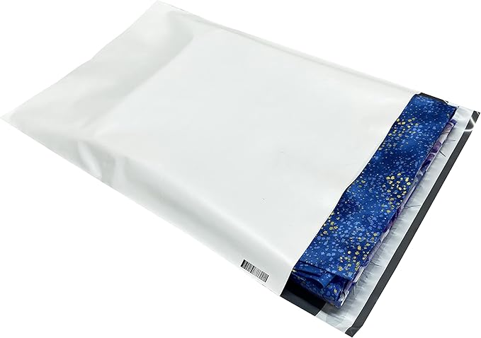 Colored Poly Mailers Pack of: Be creative with your packaging with Colored mailers (White, 9" x 12" pack of 200)