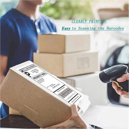 8.5 X 5.5 Shipping Label, Half Sheet Labels, Shipping Labels 2 Per Sheet, Laser & Inkjet Printer Printable, Blank White Mailing Postage Labels (4000 Sheets, 8000 Labels)