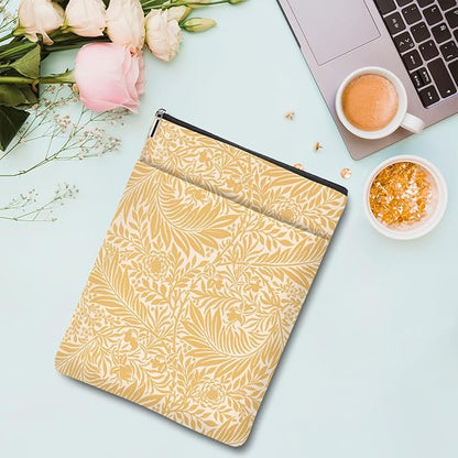 Botanical Book Sleeve, Classic Flower Book Covers for Paperbacks, Floral Book Pouch Book Protector, Book Lovers Gifts for Women Girls Freinds, Book Accessories Book Club Gifts Christmas Birthday Gifts