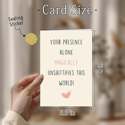 Happy Birthday Cards for Women Bestie Friend, Best Friend Birthday Gifts Card, Funny Bday Gifts for Close Female Friends, Bestie Sister Friendship Card for Lady Girl