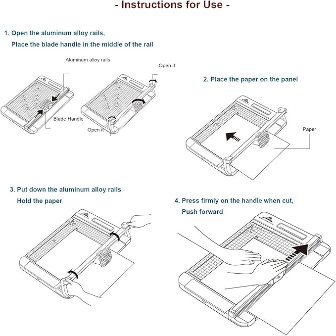 Jielisi 3-Way 12.6 Inch (A4 size) Rotary Trimmer Cutter Perforate & Scallop
