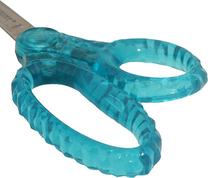 Westcott 5" GEM Crystal-Design Safety Scissors 12pk, Pointed-Tip for Kids Aged 6-8 - Scissors for School, Craft, Home, DIY, Classroom - Assorted Colors