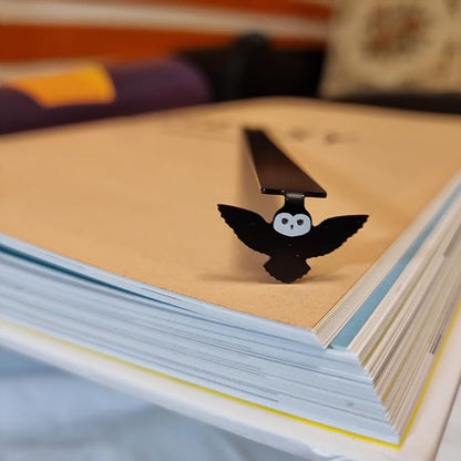 Owl Bookmark Wizard Bookmark Metal Bookmark Witch Magic Beautiful Bookmark for Girls, Boys, Kids, Book Club Gift for Teacher Gift Gifts Bookish Gifts for Book Lovers (Owl)