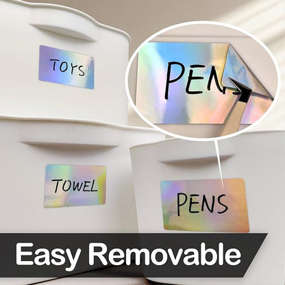 170Pcs Laser Removable Labels for Jars,for Storage Bins,for Food Containers with 2 Liquid Chalk Marker(Laser)