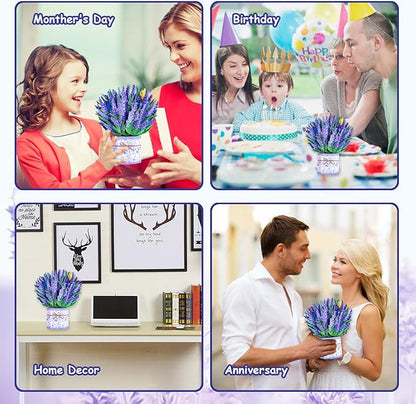 Lavender Bouquet Pop Up Card, 3D Flower Greeting Card with Envelope for Any Occasion, Birthday, Mother's Day, Anniversary, Valentines Day, Foldable Flower Cards for Wife or Friends