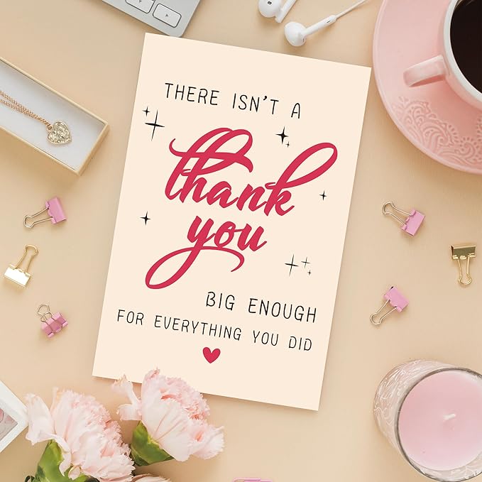 Funny Thank You Card, Thank You Cards Gifts for Men Women for Men Women Teacher Boss, Happy Appreciation Card for Him Her