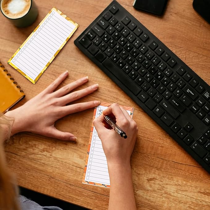 4Magnetic Notepads for Refrigerator Grocery List Magnet Pad for Fridge Magnetic Grocery List pad for Fridge 60 Sheets Per Note Pads (4 Fruits - 1)