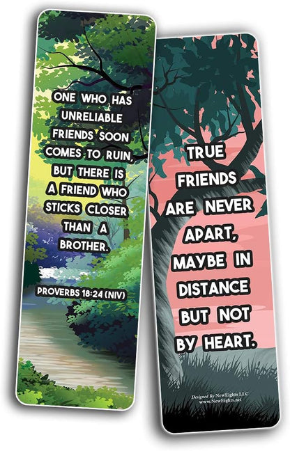 NewEights Famous Verses and Quotes on Loyalty (12-Pack) – Daily Motivational Card Set – Collection Set Book Page Clippers – Ideal for Church Events