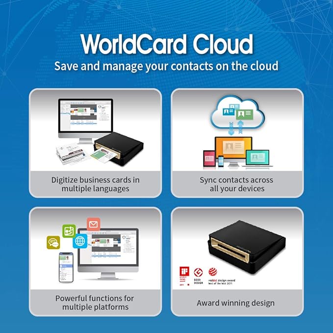 PenPower WorldCard Cloud (1-Year Subscription, 1 Users) - Save and Manage Your Contacts on The Cloud.
