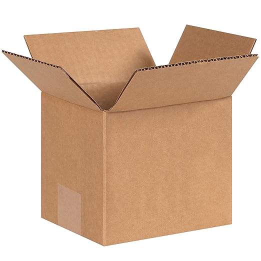 Aviditi Corrugated Cardboard Shipping and Mailing Boxes, 6" L x 5" W x 5" H, Brown/Kraft, Easy-to-Assemble, Great for Small Businesses (Pack of 25)