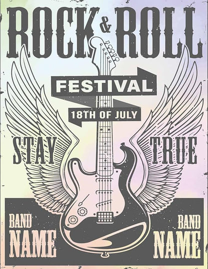 Watercolor Styles Aesthetic Stationery Paper, 8.5 x 11 In, 60 Sheets, Double Sided, Colorful Pretty Decorative Scrapbook / Writing Paper, Printer Friendly for Invitations