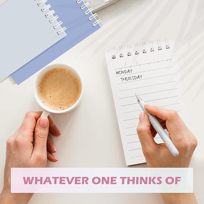 Ddaowanx Small Notebooks,3x5 Pocket Spiral Notepads With Lined Pages - The Perfect Little Mini Notebook to Stay Organized and Boost Productivity at Work or School (16, Delight Colors)