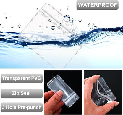 100 Pcs Lanyards for ID Badges and 100 Pcs Clear Name Tag Holders Reusable Lanyard with Clip Plastic ID Card Badge Holder Name Badges for Adults Kids Business School Office Supplies (Gray)