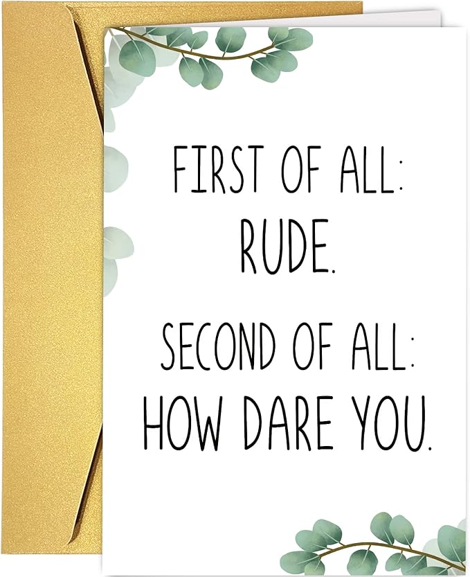 Supoeguk Funny Leaving Card for Coworker, Sarcastic Retirement Card for Him Her, Rude Going Away Card for Men Women, New Job Card