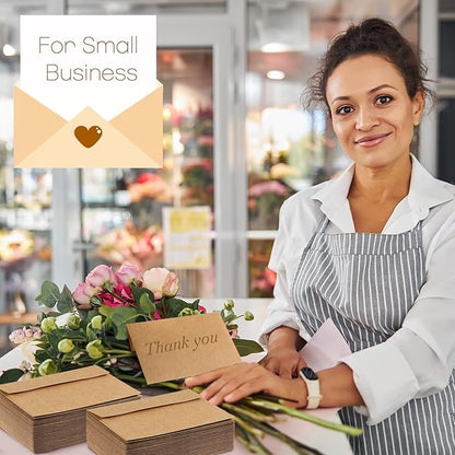 800 Pack A7 Brown Envelopes, 5 x 7 Envelopes for Invitation, Kraft Envelopes 120 GSM Gift Card Envelopes for Office, Gift, Party, Baby Shower, Wedding