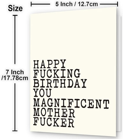 Hqulpr-Funny Rude Birthday Cards For Men, Birthday Cards For Men Funny Unique, Funny Adult Birthday Cards For Men, Funny Happy Birthday Card For Best Friend, Him, Brother, Husband