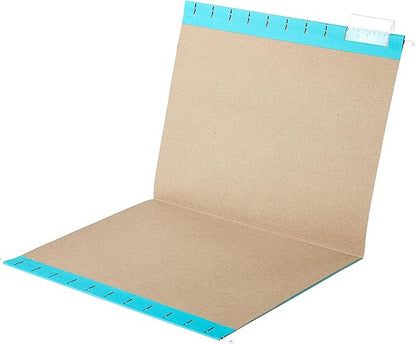 Amazon Basics Hanging File Folders, Letter Size, Aqua, 25-Pack