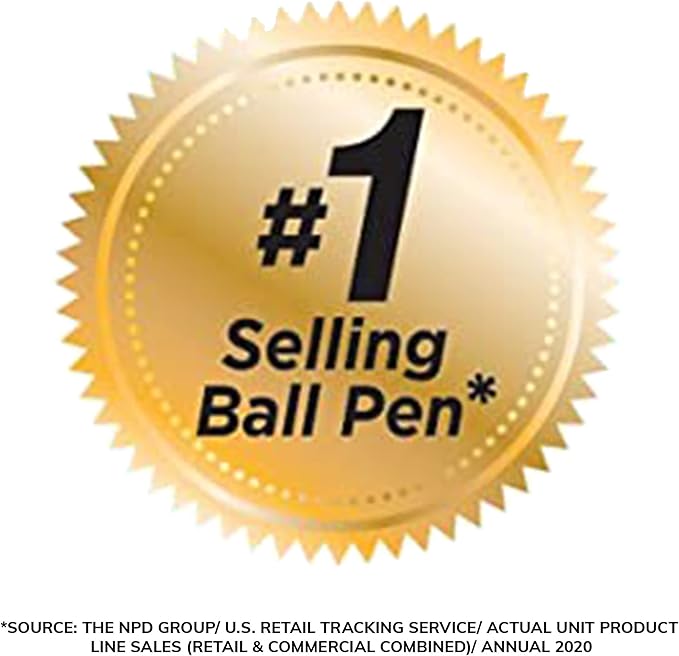 BIC Round Stic Xtra Life Ball Point Pen; Black; 36 Pack