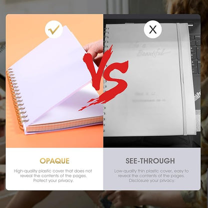 Yoment Graph Paper Spiral Notebook A5 Graphing Notebook 160 Pages Graph Paper Notebook Spiral Bound Waterproof Plastic Hardcover Spiral Journal 5x7 Grid Notebooks for Note Taking,Purple