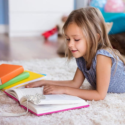 Chinco Metal Angel Bookmark Angel Charm Party Favors with Silky Tassels Angel Bookmark Bulk for Funeral Christmas Wedding Party Gift Book Lovers(40 Pieces)