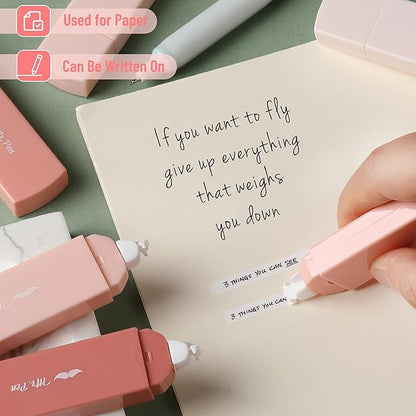 Mr. Pen- Aesthetic Correction Tape, 0.2" x 197", 6 pcs, Mocha Blush, Cute Correction Tape