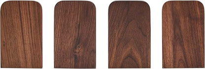 Pandapark Wood,Non-Skid Bookend for Shelves,Heavy Duty,Book Stand for CDs,1 Pair