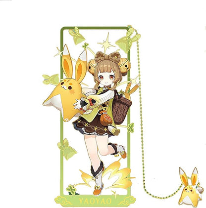 Yaoyao with Chain Original Genshin Impact Metal Bookmark - Collect All Your Favorite Characters!