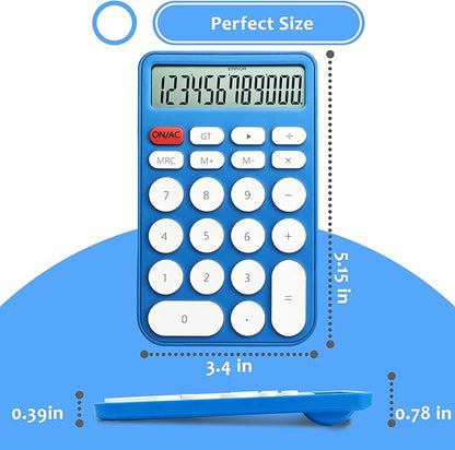 VEWINGL Standard Calculator 12 Digit,Desktop Large Display and Buttons,Calculator with Large LCD Display for Office,School, Home & Business Use,Automatic Sleep,with Battery