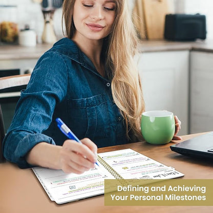 2026 Planner, Weekly and Monthly Planner for Women, January 2026 to December 2026, Pretty Hardcover 2026 Calendar Planner Book with Tabs, Inner Pocket, Spiral Bound, Perfect Office Home School Supplies - 6.3" x 8.5", Wildwood Fox