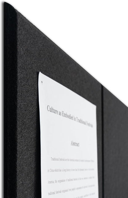 Large Felt Bulletin Board(36" x 24"),Cork Board Alternative,6 Pack Felt Wall Tiles with Safe Removable Adhesive Tabs,Notice Pin Board/Message Board/Vision Board for Office, School & Home