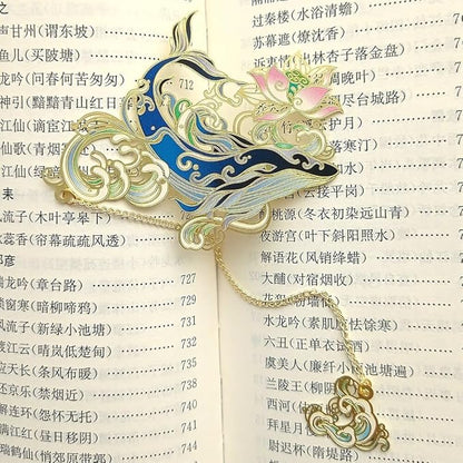 MOZART Kunai Gift Box Chinese Style Brass Bookmark Classical Mythological Characters Mountain and Sea Sutra Series Creative Cultural Copper Bookmark Metal Bookmarks