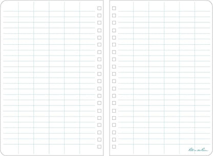 Rite in the Rain Weatherproof Side Spiral Notebook, 4.625" x 7", Yellow Cover, Level Pattern (No. 313)