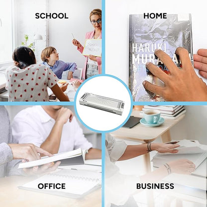 4-in-1 Office Laminator - Versatile Laminating Machine -with 2-Hole Punch, Straight Paper Trimmer, Round Corner Cutting Machine and Hot Lamination for Home Office School