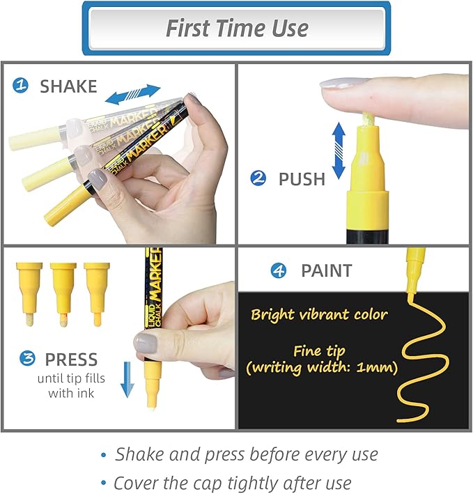 Magnetic Chalkboard Monthly Calendar - Reward Chore Chart Blackboard Combo Set with Neon Bright Liquid Chalk Markers - Bonus Grocery List and Notepad Blackboard for Refrigerator Included