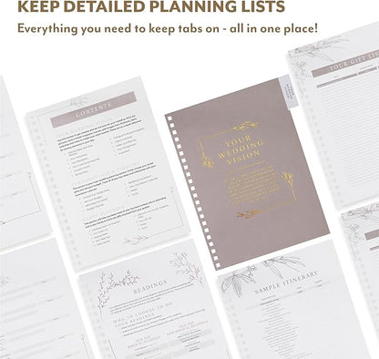 Your Perfect Day Wedding Planner for Bride - Wedding Planning Book and Organizer - Bridal Wedding Planner Notebook & Binder with Checklist & Countdown Calendar (Meadow Gold)