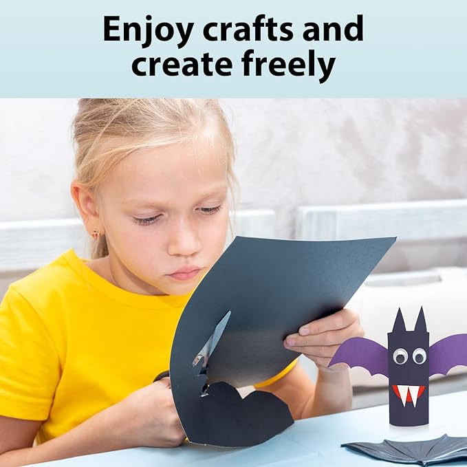 100 Sheets Black Cardstock 12” x 12”, 92lb/250gsm Black Card Stock, Thick Card Stock Paper, Heavy Cardstock Paper for Printer, Resume, Scrapbooks, Art, Crafts, Business Cards